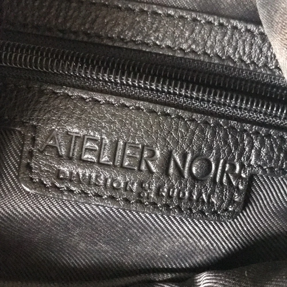 NWOT Atelier Noir Rudsak Black Leather Hobo Shoulder Bag Purse - Picture 11 of 17